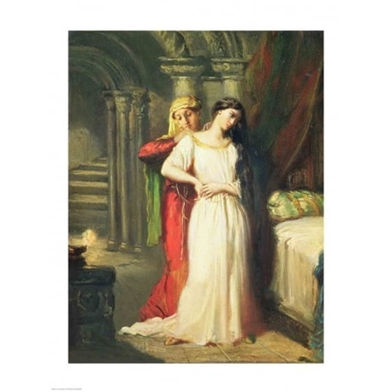 Desdemona Retiring to her Bed, 1849 Poster Print by Theodore Chasseriau (18 x 24)