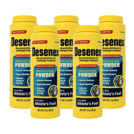 Desenex Athletes Foot Antifungal Shake Powder 3 oz - 5 Pack