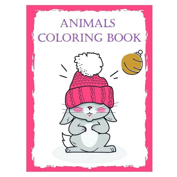 Desert Animals: Animals coloring book: Super Cute Kawaii Animals Coloring Pages (Paperback)
