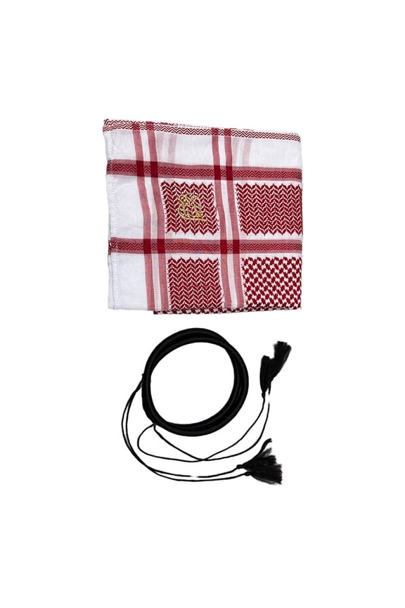 Desert Arabic Shemagh Scarf Arafat Headwrap for Men Cultural Event Gathering