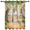 thumbnail image 1 of Desert Arch Plant Sheer Curtains For Living Room Window Curtain Bedroom Kitchen Balcony Gazebo Curtain Room Divider, 1 of 6