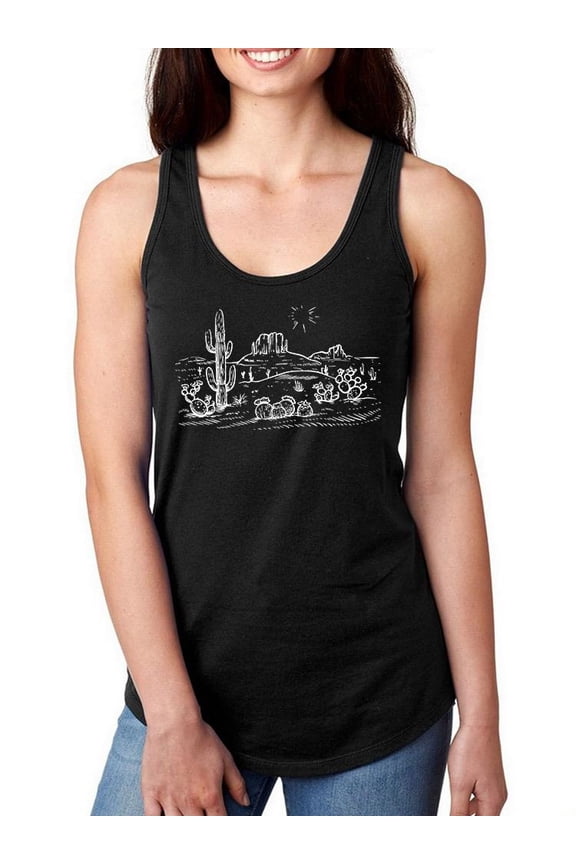 Desert Art Racerback Tank Women -Smartprints Designs, Female XX-Large