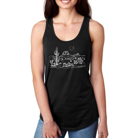 Desert Art Racerback Tank Women -Smartprints Designs, Female x-Large