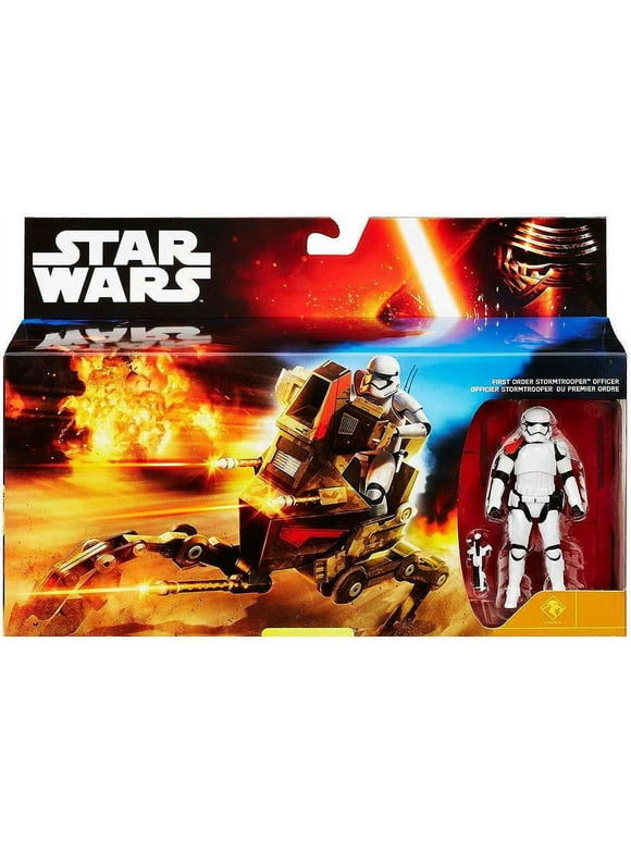 Star Wars The Force Awakens 3.75 Inch Vehicle Figure - Desert Assault Walker with First order Stormtrooper Officer