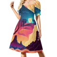 thumbnail image 1 of Desert At Night Dress Landscape Kawaii Dresses Summer Stylish Casual Dress Design Clothes, 1 of 7