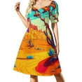 thumbnail image 1 of Desert At Night Dress Landscape Kawaii Dresses Summer Stylish Casual Dress Design Clothes, 1 of 7