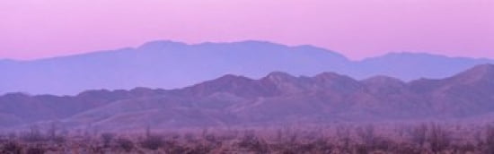 Desert At Sunrise Anza Borrego California USA Canvas Art - Panoramic Images (36 x 12)