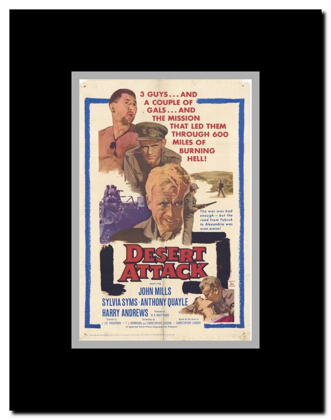 Desert Attack Framed Movie Poster