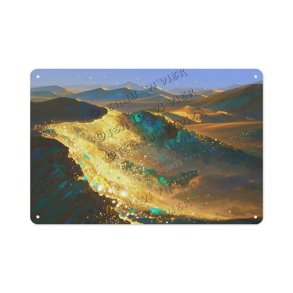 Desert Beauty Metal Tin Sign – 8x12 Inch Wall Art for Office, Living Room, or Porch – Gift for Nature Lovers and Desert Enthusiasts
