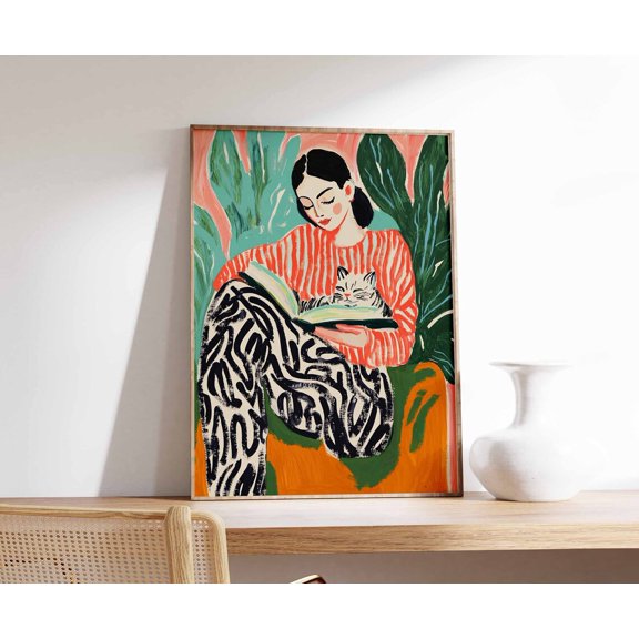 Desert Bison Sunset Western Poster, Unframed Canvas 24x36in