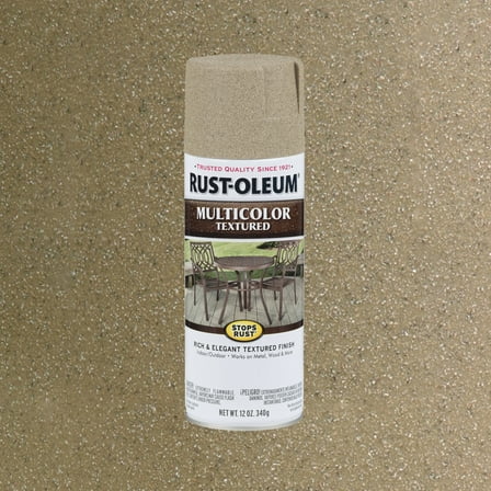 Desert Bisque, Rust-Oleum Stops Rust Multi-Color Textured Spray Paint-223524, 12 oz