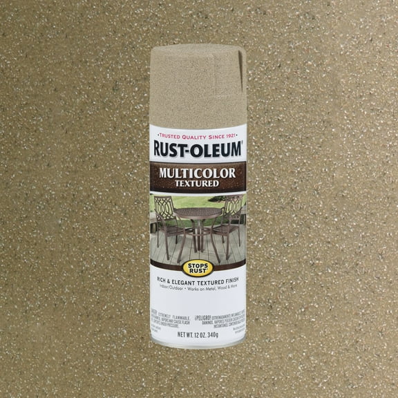 Desert Bisque, Rust-Oleum Stops Rust Multi-Color Textured Spray Paint-223524, 12 oz