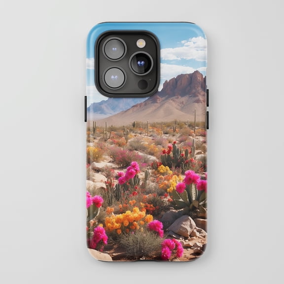 Desert Bloom For All iPhone Series Tough Phone Case Vintage