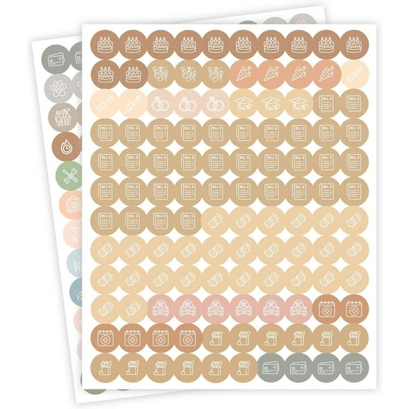 Desert Boho Planner Productivity Stickers for Home Chores Errands Journal Labels 480