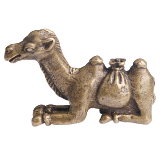 Desert Brass Camel Sculpture Home Decor Statue Ornament Copper Camel Figurine