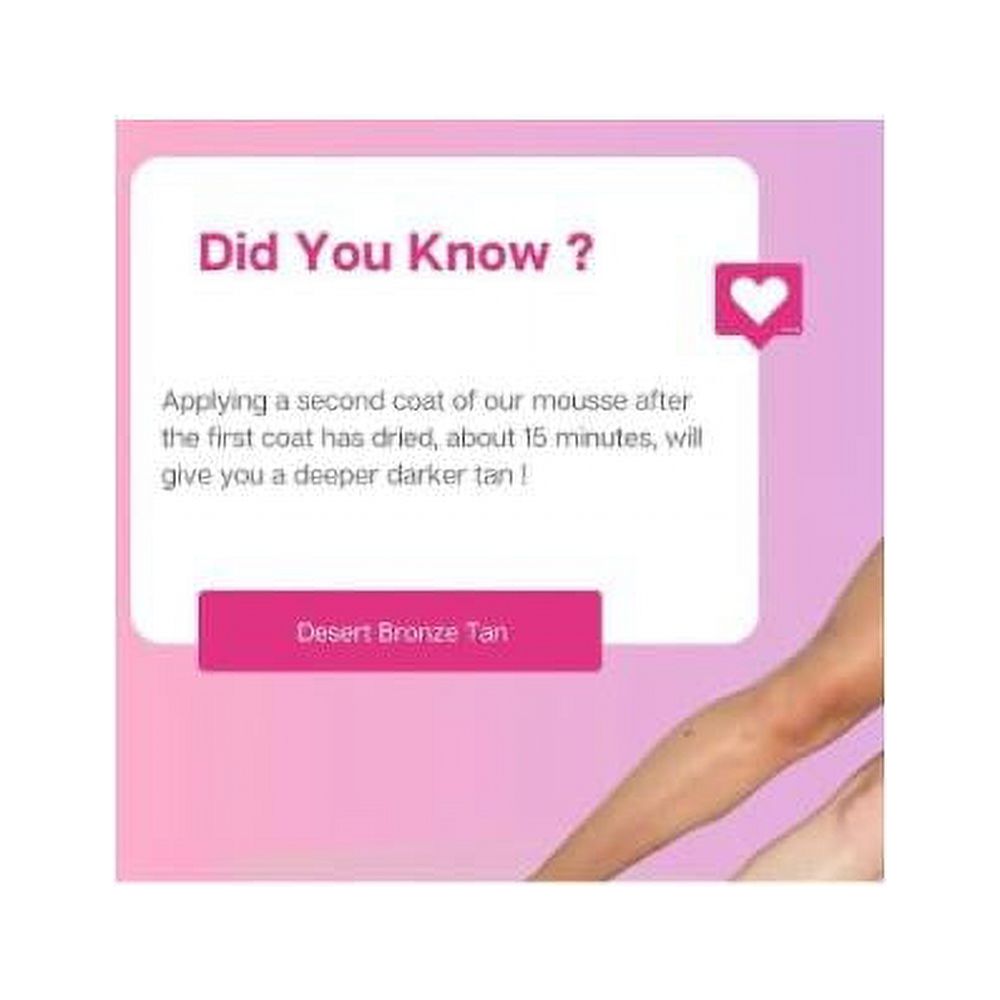 Desert Bronze Self Tanning Tanner Mousse, 7 Oz Bottle