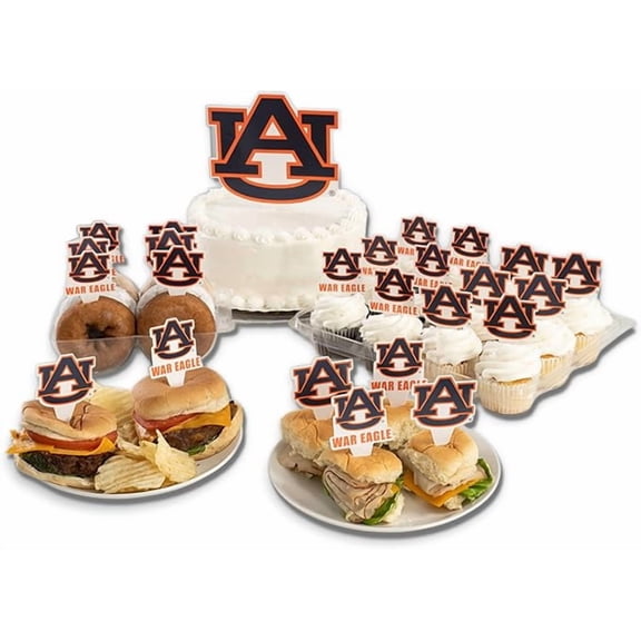 Desert Cactus AU Tigers Food Picks, Cupcake, Cake Toppers, 25 pcs