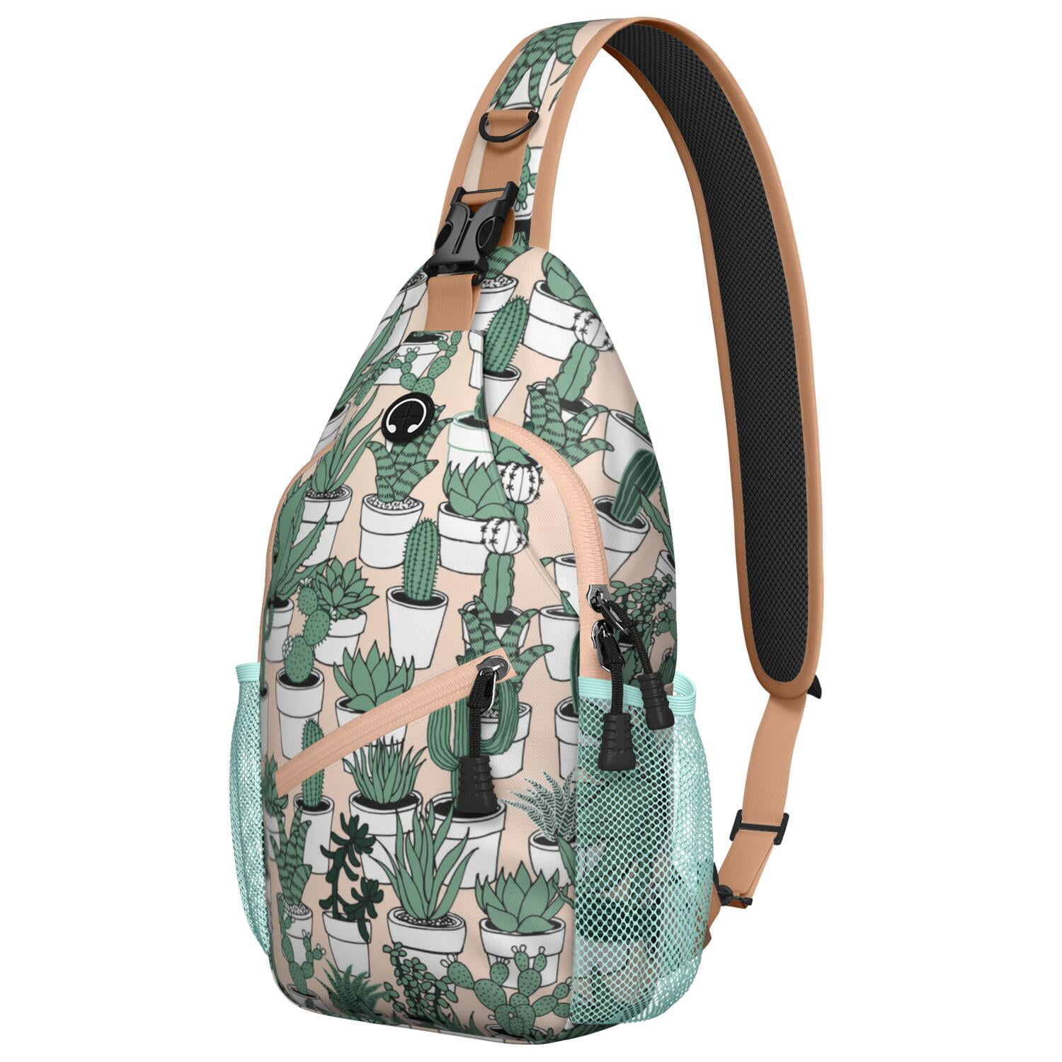 Cactus Rucksack Desert Cactus Art Shoulder Backpack - Watercolor Cactus Anti-Theft ...