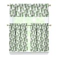 thumbnail image 1 of Desert Cactus Kitchen Curtain 3-Piece Set, 27.5x36in Polyester Tier Curtains and Valance, Botanical Succulent Window Drapes for Kitchen, Dining Room, or Coffee Bar, 1 of 6