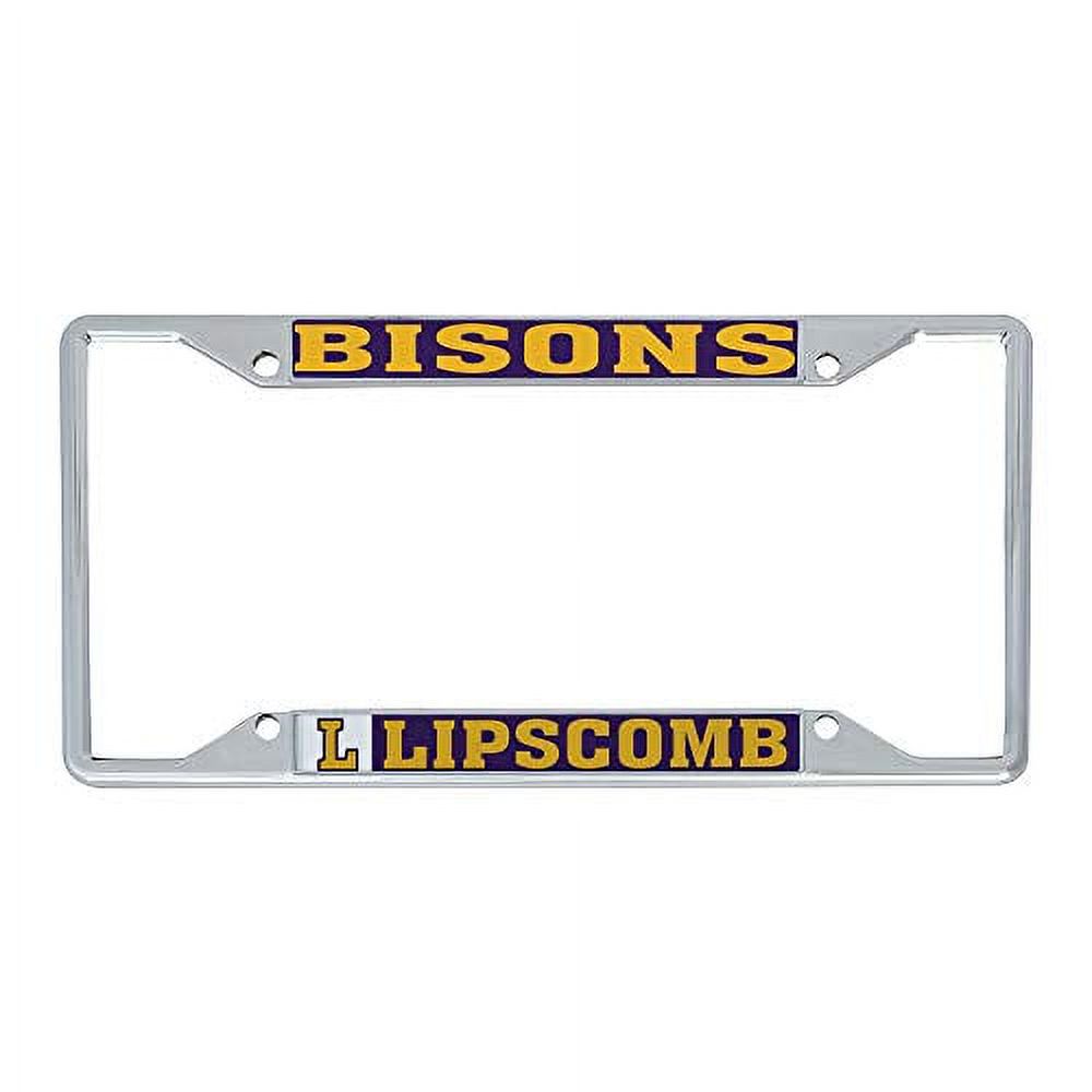 Desert Cactus University Bisons NCAA Metal License Plate Frame