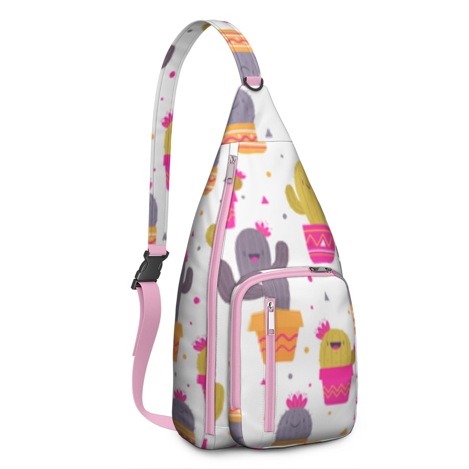 Cactus Rucksack Desert Cactus Sling Backpack - Aesthetic Succulent Art Design, Anti ...