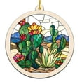 thumbnail image 1 of Desert Cactus Stained Glass Suncatcher Ornament – Ornament Gift for Family, Friends, Men & Women, Christmas 2025 Keepsake, 1 of 6