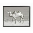 thumbnail image 1 of Desert Camel Animal Gray Design Framed Giclee Texturized Art by Ziwei Li, 1 of 7