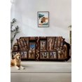 thumbnail image 1 of Desert Camels Couch Cover for 2 Cushion Couch, Brown Wildlife Farmhouse Animals Rustic Washable Love Seat Sofa Covers Slipcover, Throw Sofa Covers for Pets, Furniture Protector 71"x102", 1 of 9