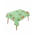 thumbnail image 1 of Desert Camels Table Cloth, Waterproof Tablecloth for Rectangle Tables, Tropical Date Palm Trees Animal Green Reusable Washable Fabric Table Cover for Restaurant Kitchen Dining Tables 60"x84", 1 of 9