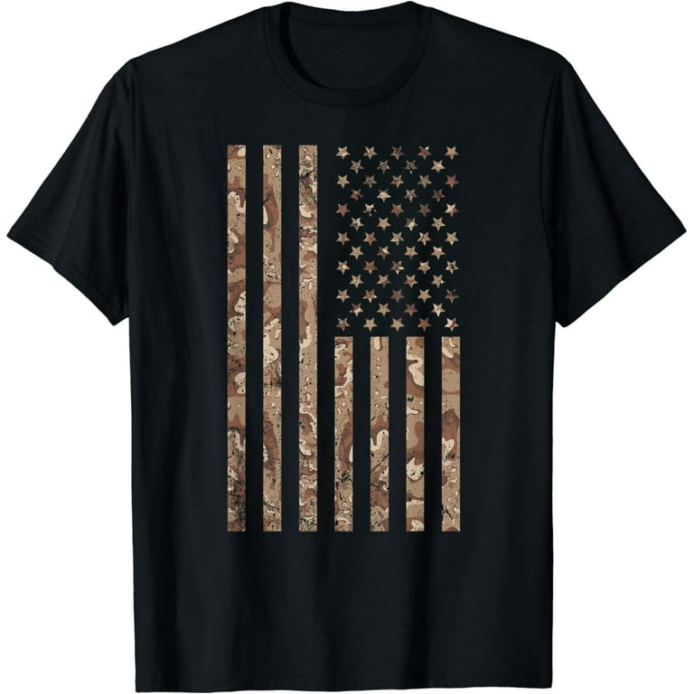 Camo American Flag T-Shirt Usa Military Tactical Camouflage Camo American Flag T-Shirt Usa Military Tactical Camouflage