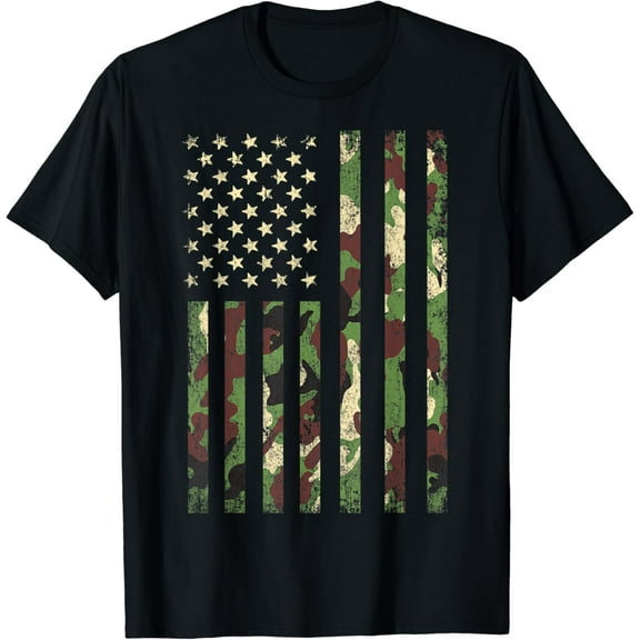 Desert Camo American Flag Usa Military Tactical Camouflage T-Shirt Unisex S-5Xl Hot Trending Shirt, Vintage Birthday Gift