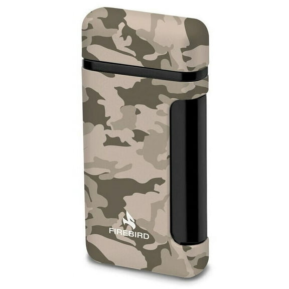 Desert Camo Firebird Angled Jet Flame Sidewinder Camouflage Cigar Lighter - 9117