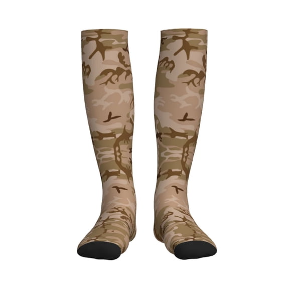 Desert Camouflage Compression Socks Circulation Running Athletic Sports for Women Men