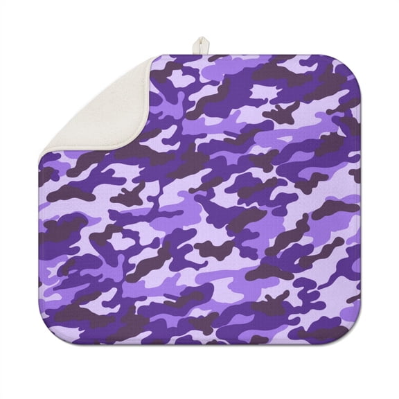 Desert Camouflage Dish Drying Mat – Sand-Toned Design, Ideal for Outdoor and Adventure-Themed Kitchens