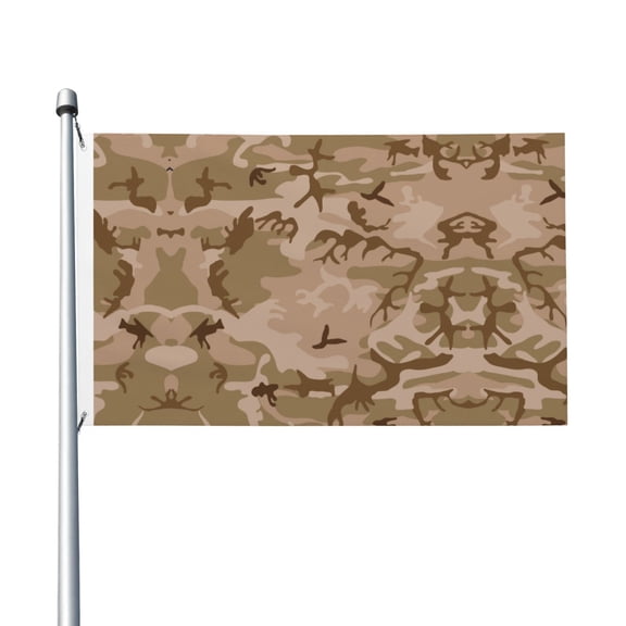 Desert Camouflage Flag Double Sided Printed 3x5 Ft Flag Banner Suitable For Yard Outdoor Party Decorative