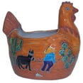 thumbnail image 1 of Desert Chicken Talavera Ceramic Planter, 1 of 3