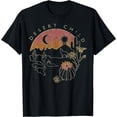 thumbnail image 1 of Desert Child Night Landscape Outline Graphic T-Shirt Black Medium, 1 of 4