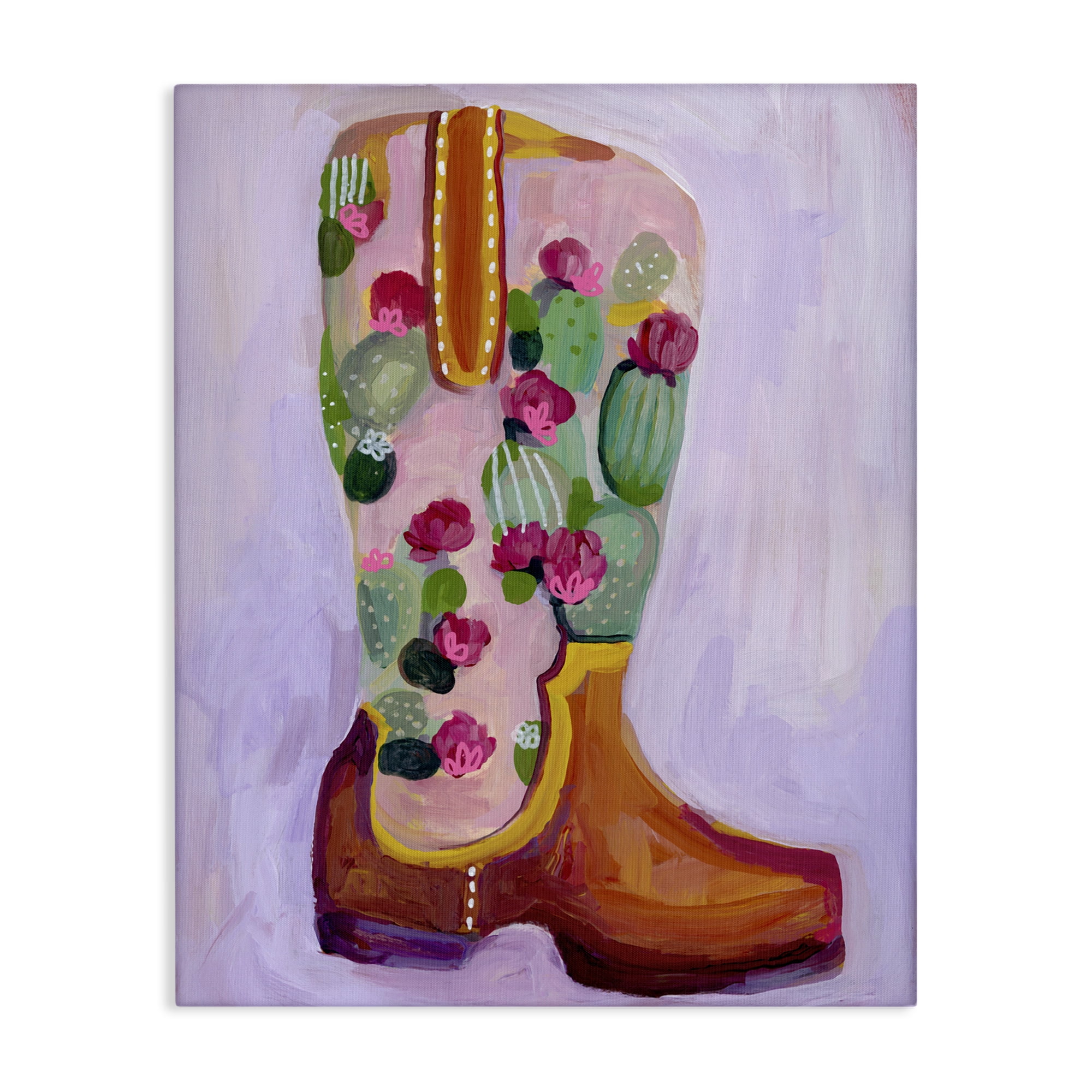 Desert Day Dream Boots Canvas Wall Art, design by Ashley Davis