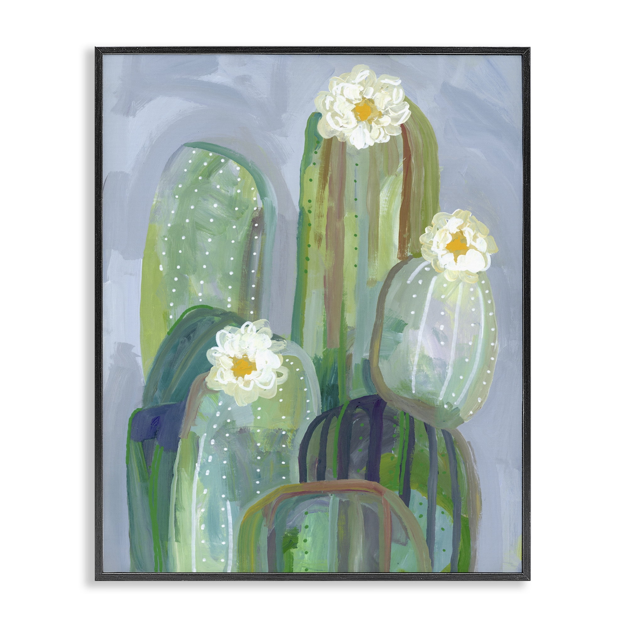 Desert Day Dream Cactus Black Framed Giclee Art, design by Ashley Davis