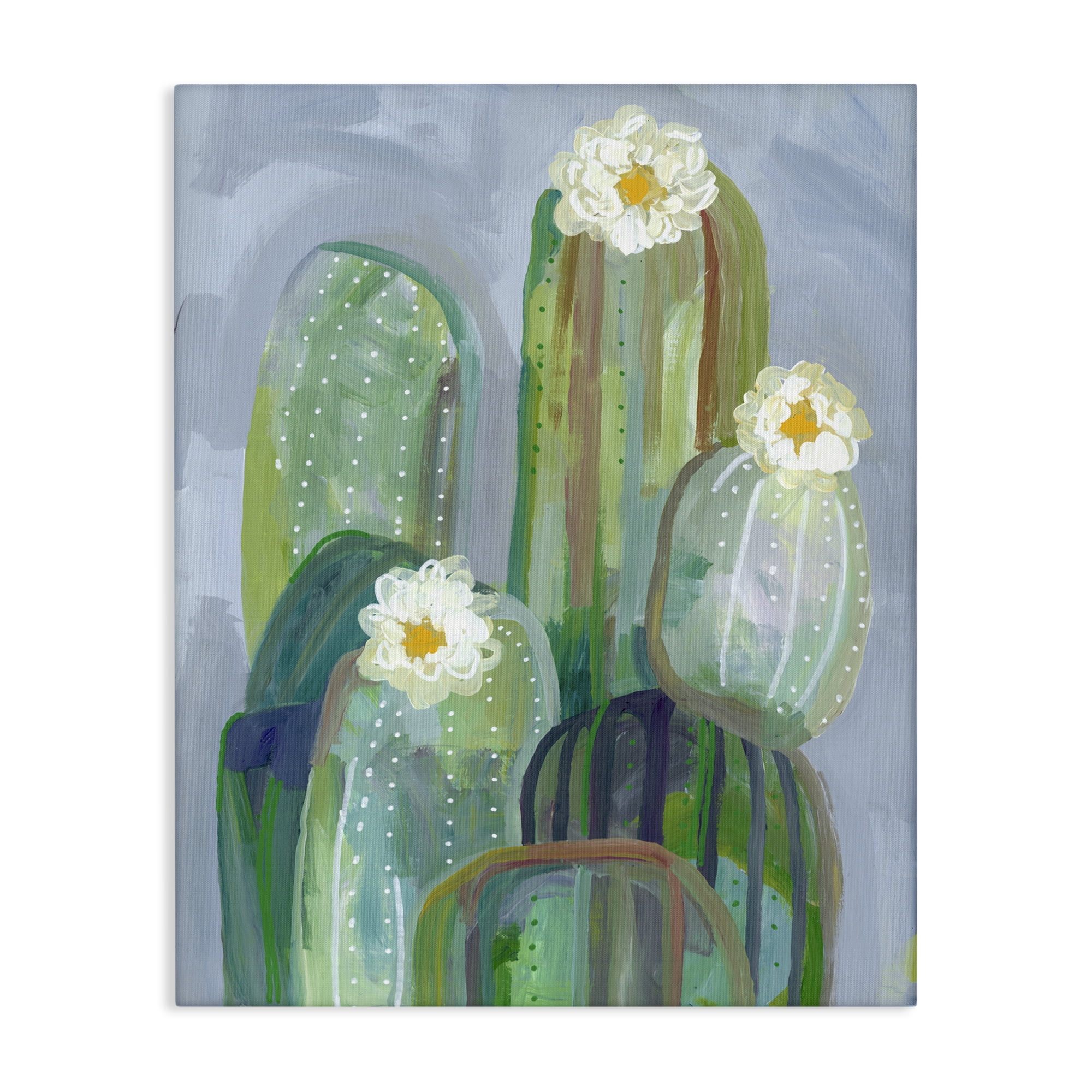 Desert Day Dream Cactus Canvas Wall Art, design by Ashley Davis