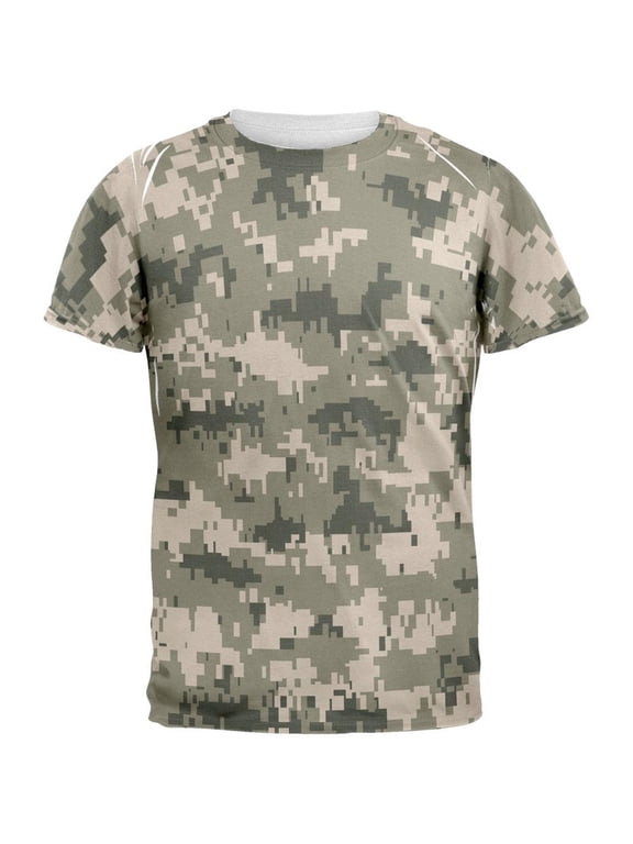 Desert Digital Camo All Over Adult T-Shirt - Medium