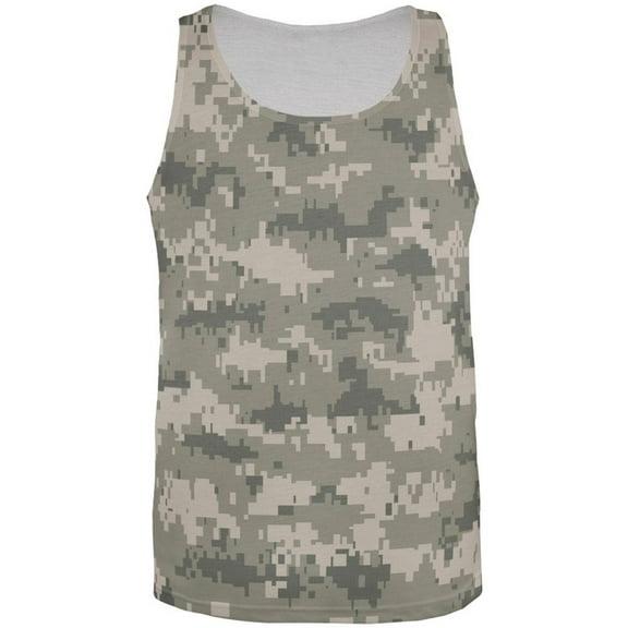 Desert Digital Camo All Over Adult Tank Top - Small