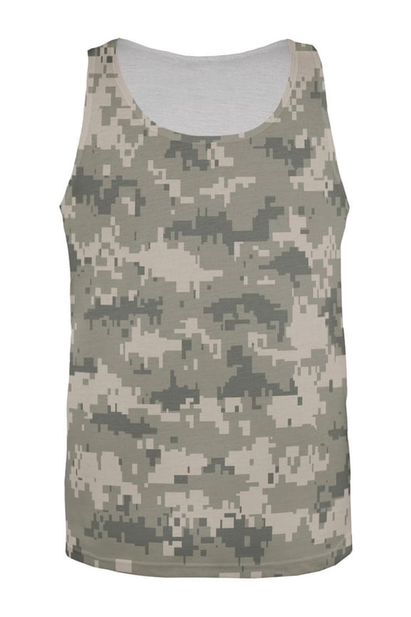 Desert Digital Camo All Over Adult Tank Top - X-Large