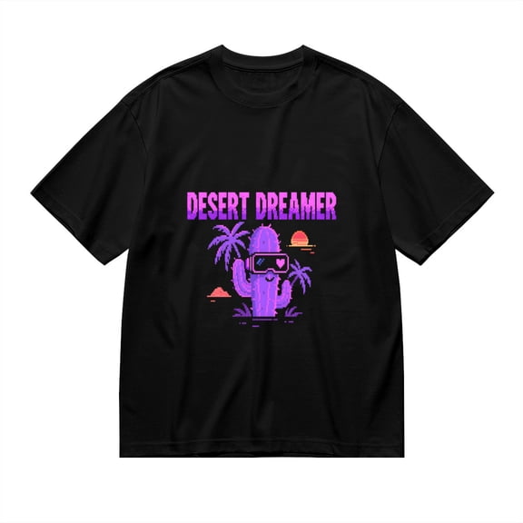 Desert Dreamer, Cactus Print, T Shirt for Men, Vintage Graphic Tees Men, 23806957,3XL