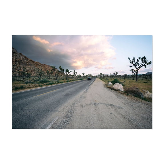 Desert Drive - Joshua Tree California Photography Desert Landscape Scenic Cactus Nature Unframed Wall Art Print 4 x 6 inches