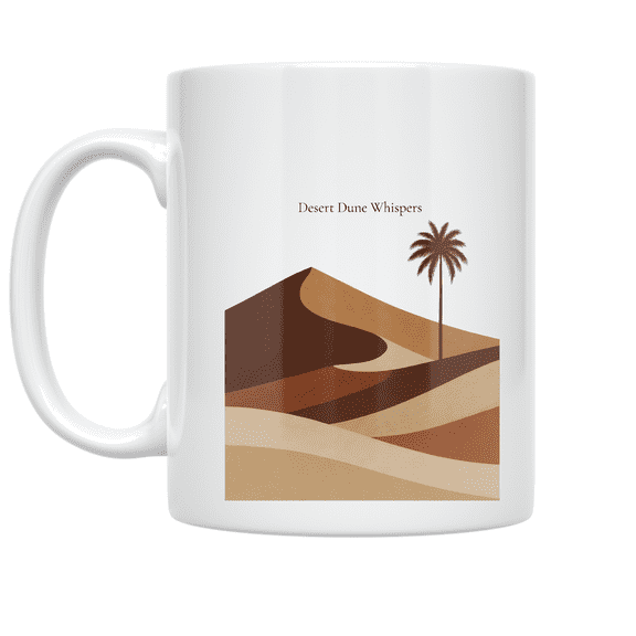 Desert Dune Whispers Art - Desert Landscape Lover - 11 oz Ceramic Coffee Mug