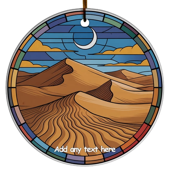 Desert Dunes Ornament  Unique Personalized Ornament Christmas 2025, Custom Text Keepsake for Families, Friends & Nature Lovers