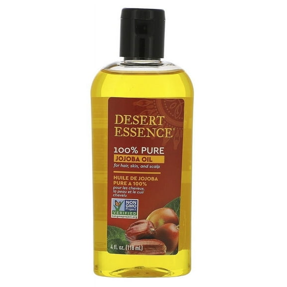 Desert Essence 100% Pure Jojoba Oil 4 fl oz Pack of 3