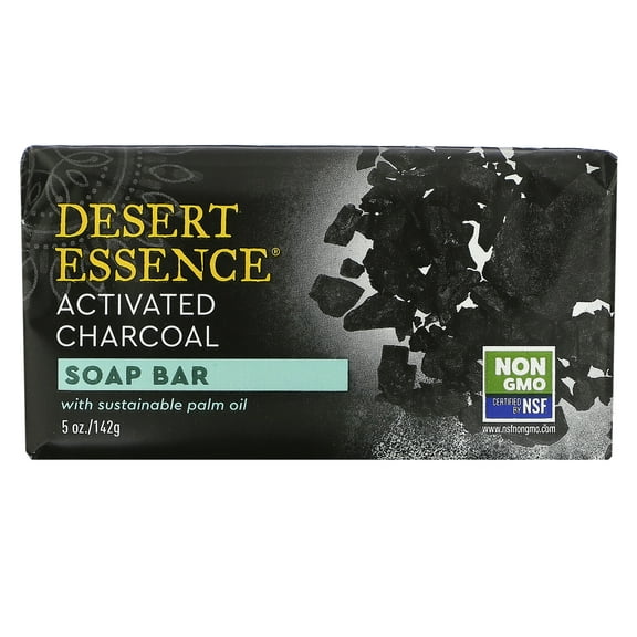 Desert Essence Soap Bar, Activated Charcoal, 5 oz (142 g)