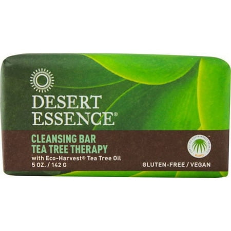 Desert Essence Cleansing Therapy Bar Soap Tea Tree 5 oz Bar Soap